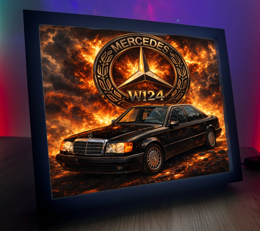 ObrazoLampka Mercedes W124 Czarny 1