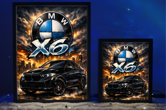 ObrazoLampka Prezent Lampka Nocna BMW X6 czarna 2