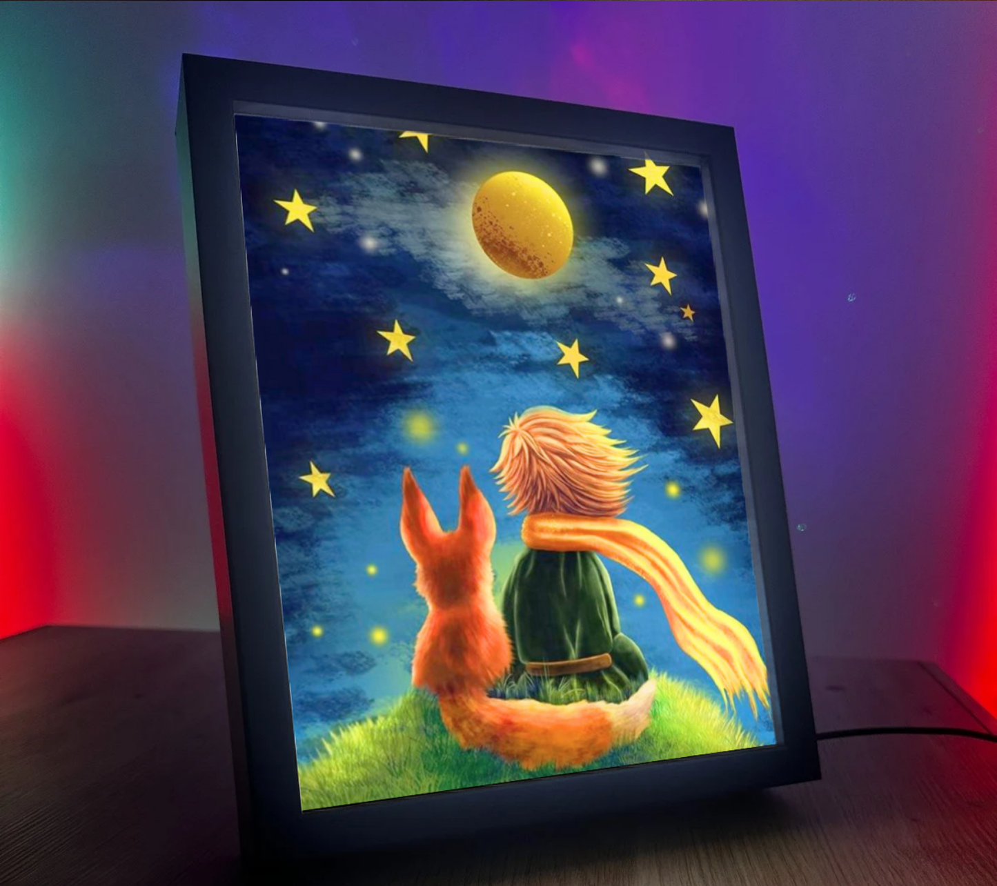 Obrazo lampka Mały Książe pomysł na prezent 4