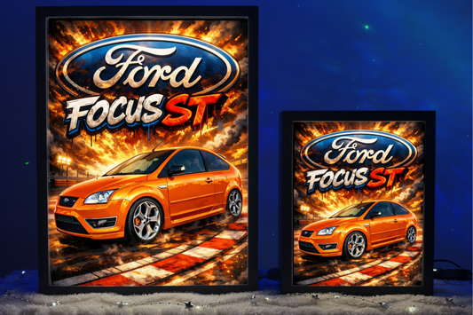 Ford Focus ST MK2 Pomarańczowy Prezent Lampka Nocna ObrazoLampka 1