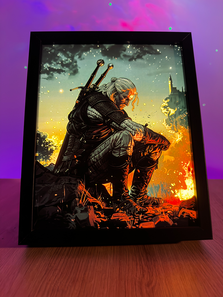 Obrazo Lampka Geralt z Rivi