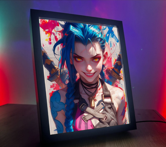 Obrazo lampka pomysł na prezent Jinx Arcane LoL League of Legends 4