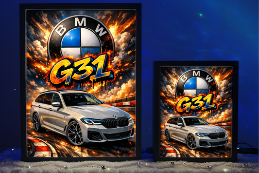 ObrazoLampka Prezent Lampka Nocna BMW 5 G31 szare 2
