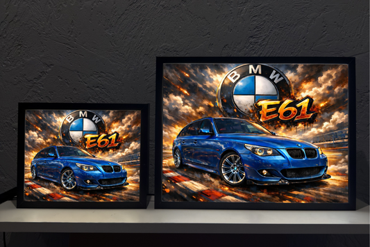 ObrazoLampka Prezent Lampka Nocna BMW E61 niebieskie 1