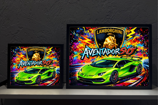 ObrazoLampka Prezent Lampka Nocna Lamborghini Aventador SVJ 4