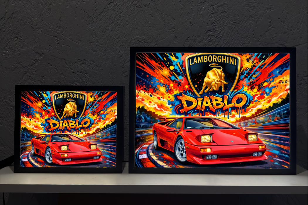 ObrazoLampka Prezent Lampka Nocna Lamborghini Diablo 1