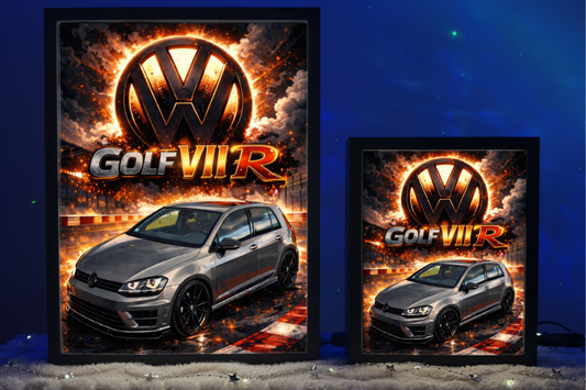 ObrazoLampka Prezent Lampka Nocna VW Golf 7 R Szary 2