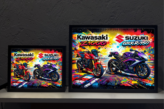 ObrazoLampka Lampka Nocna Suzuki i Kawasaki 1