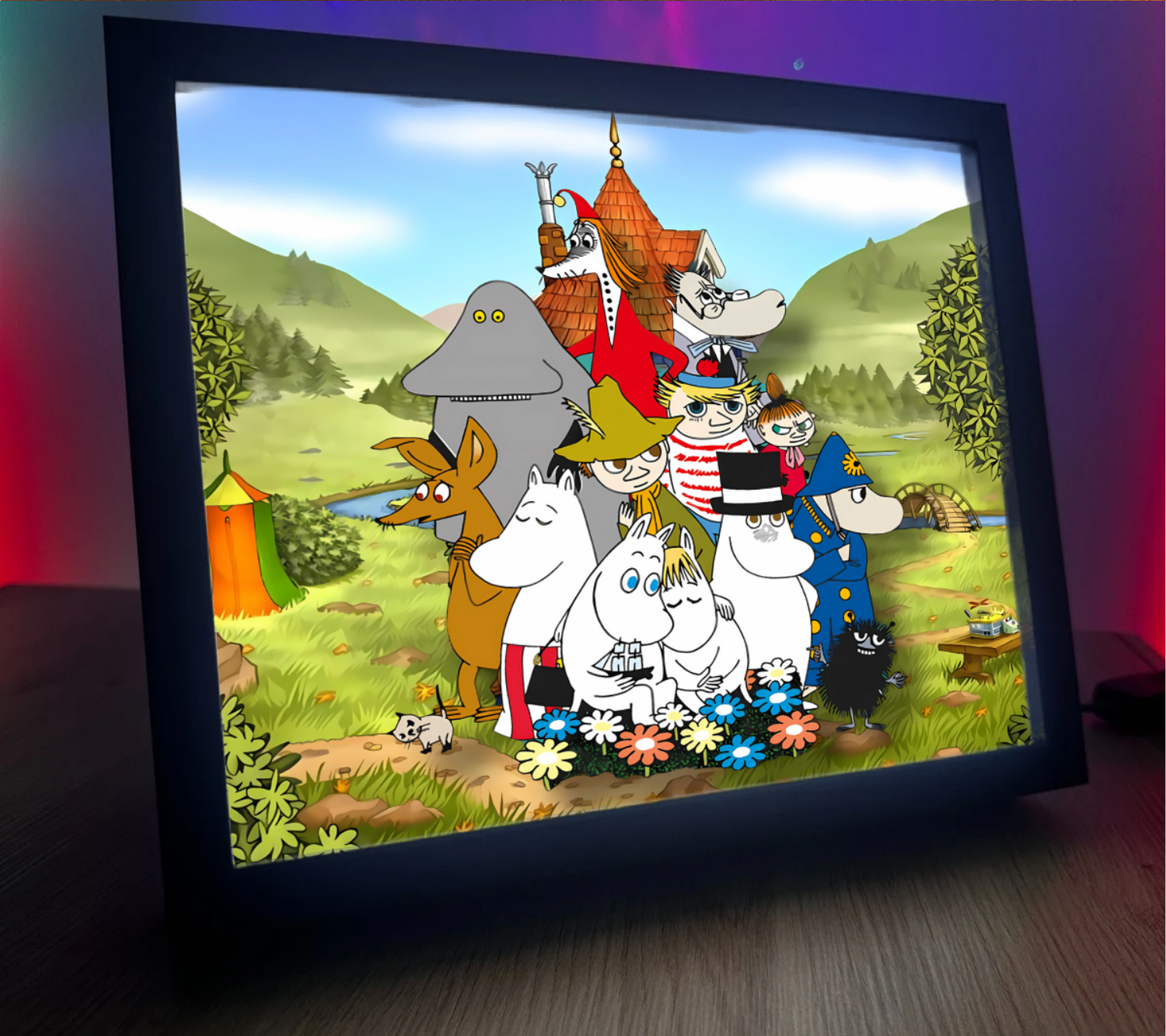 Obrazo-lampka na prezent Muminki 3