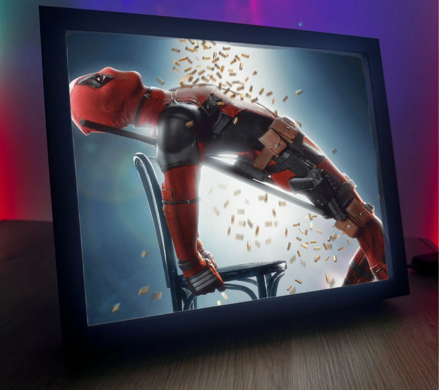 Obrazo-lampka pomysł na prezent Deadpool 3