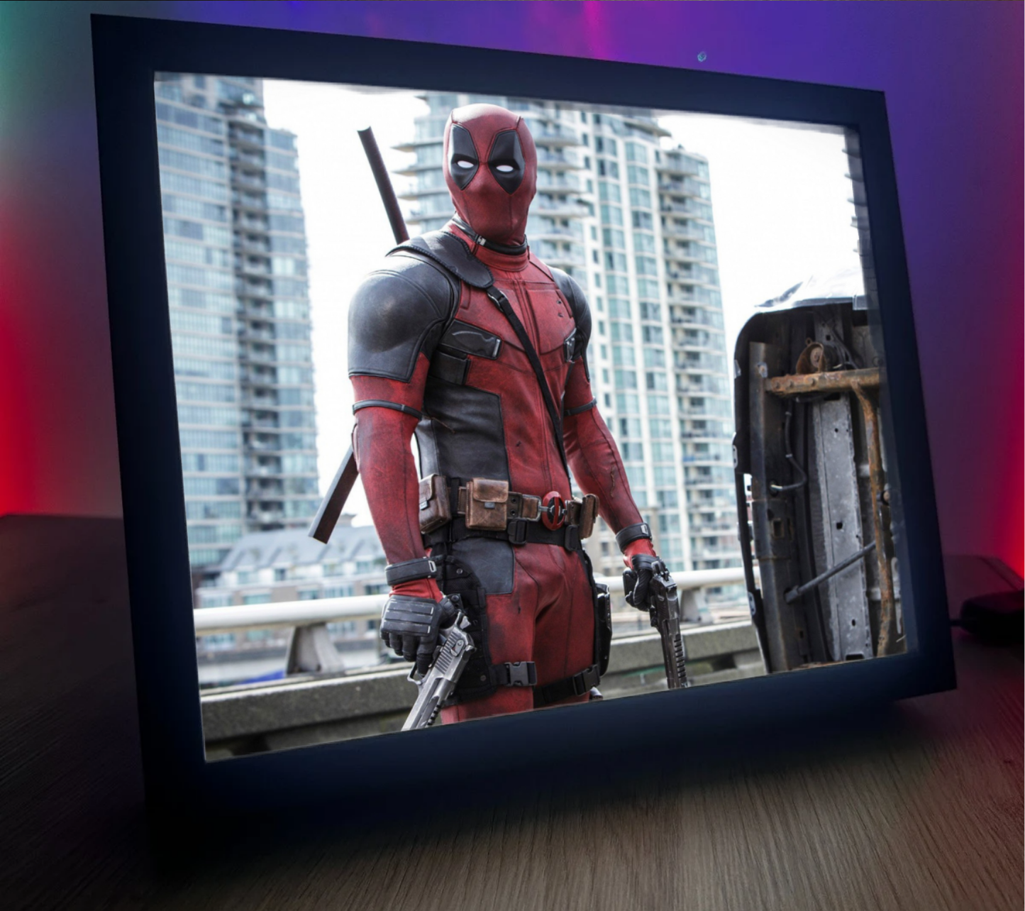 Obrazo-lampka pomysł na prezent Deadpool 5