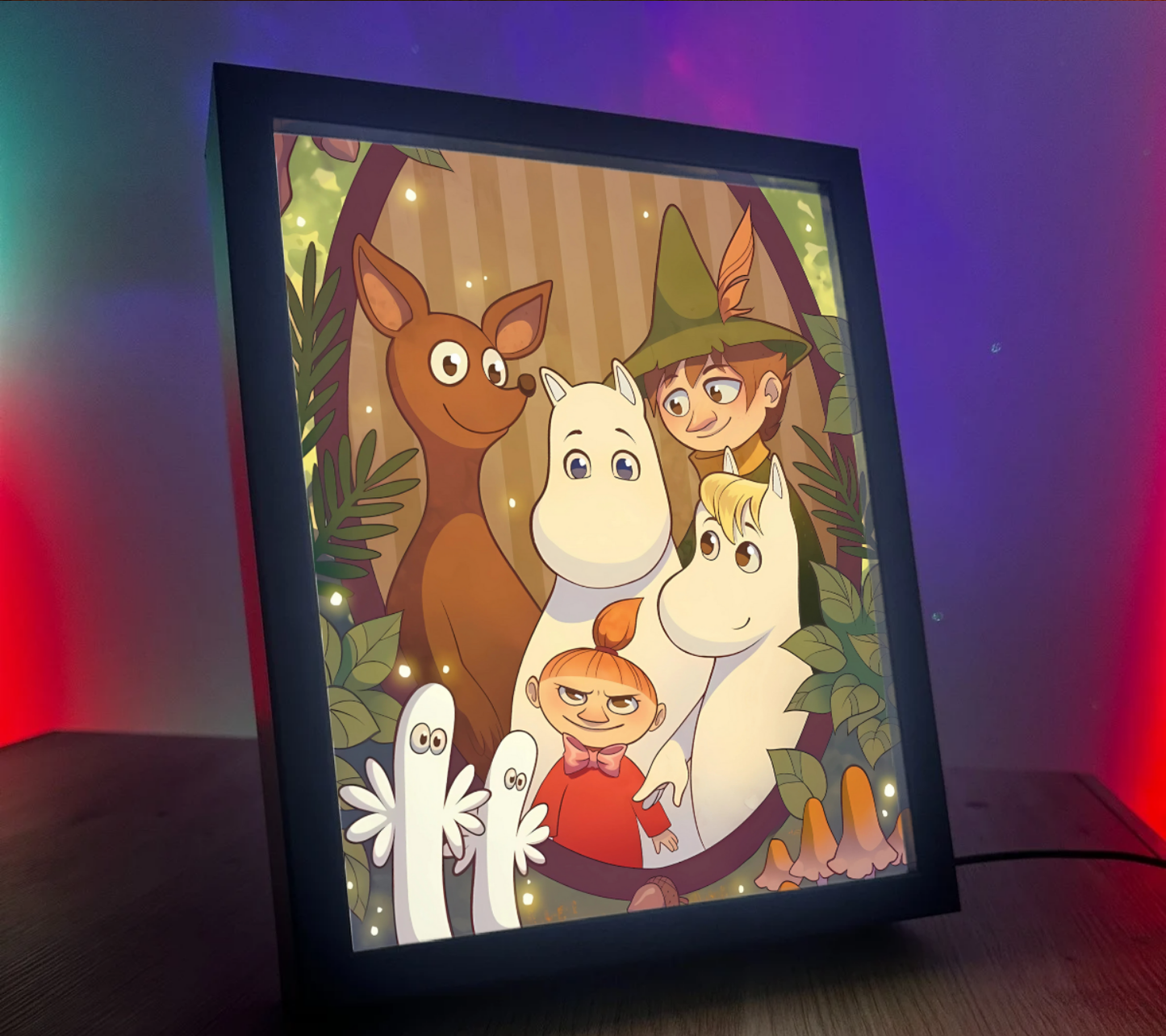 Obrazo-lampka na prezent Muminki 2