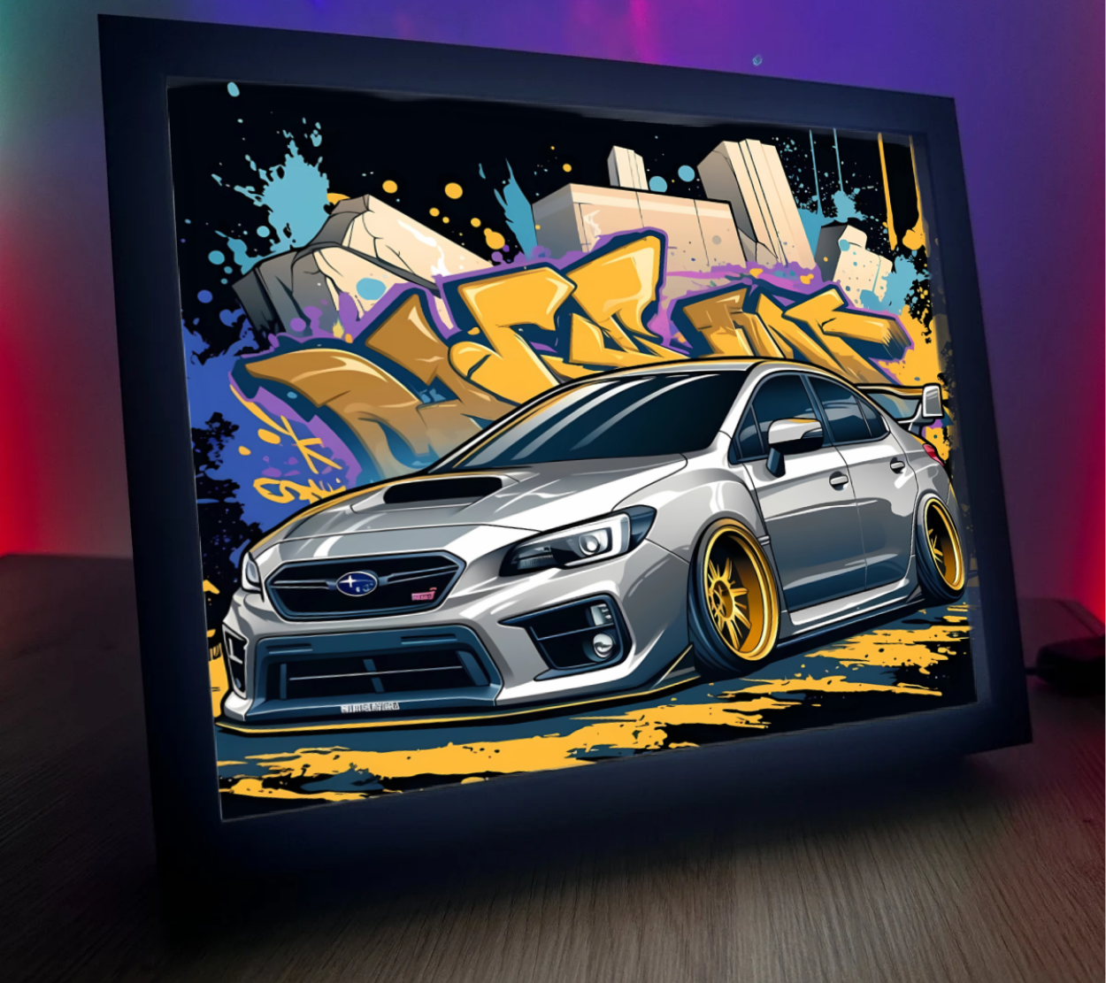 Obrazolampka Na prezent Subaru mega efekt