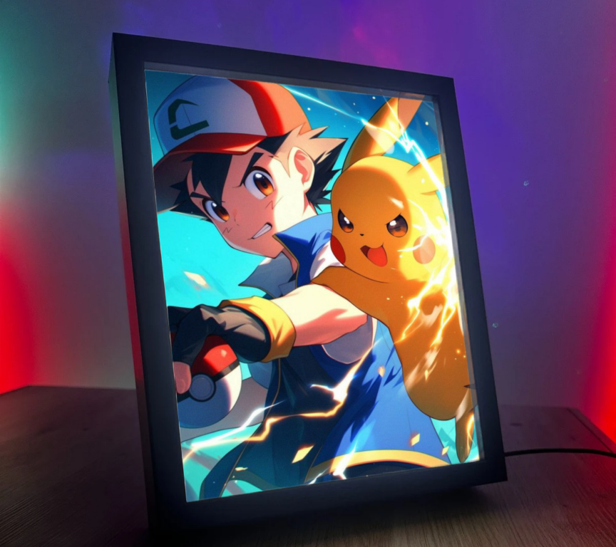 Obrazo lampka pomysł na prezent Pokemon 5
