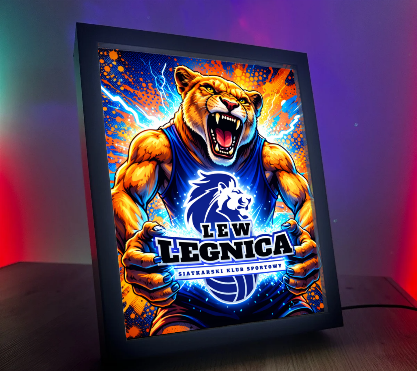 Obrazo Lampka Lew Legnica 3