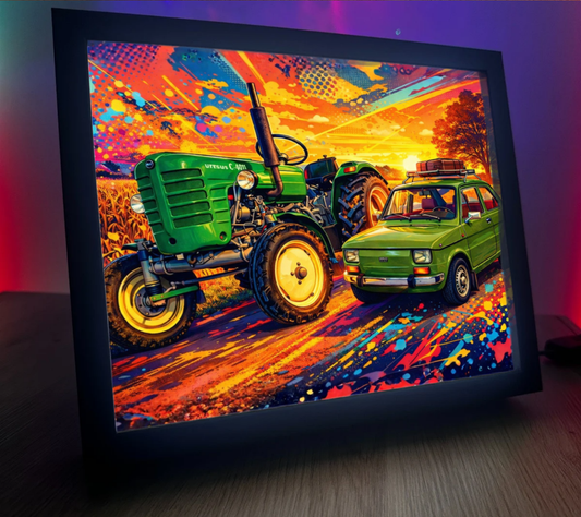 ObrazoLampka Traktor Ursus C-4011 & Fiat 126p 1