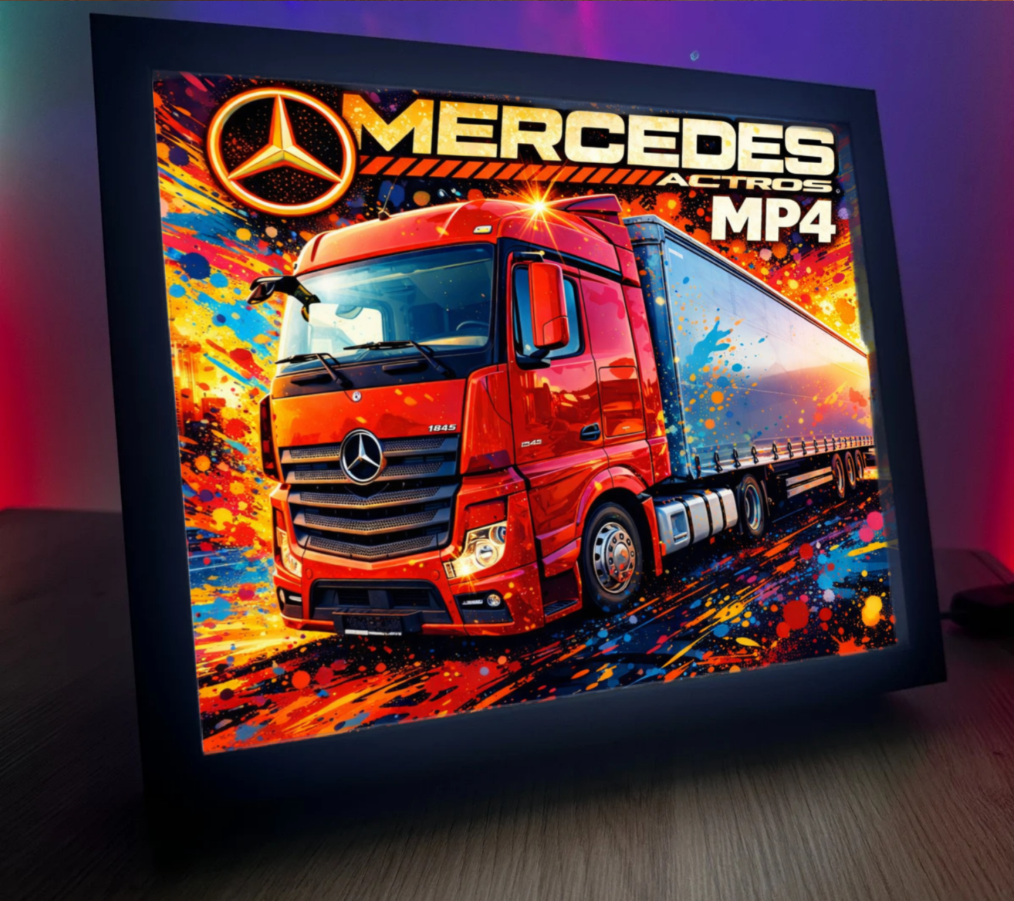 ObrazoLampka Mercedes Actros MP4 czerwony 1