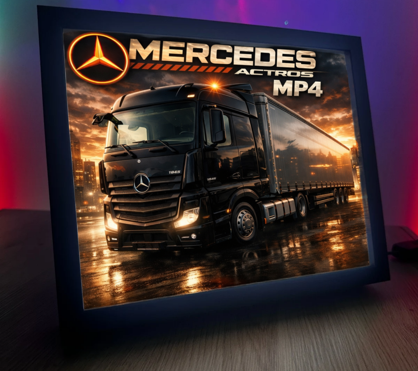 ObrazoLampka Mercedes Actros MP4 czarny 2