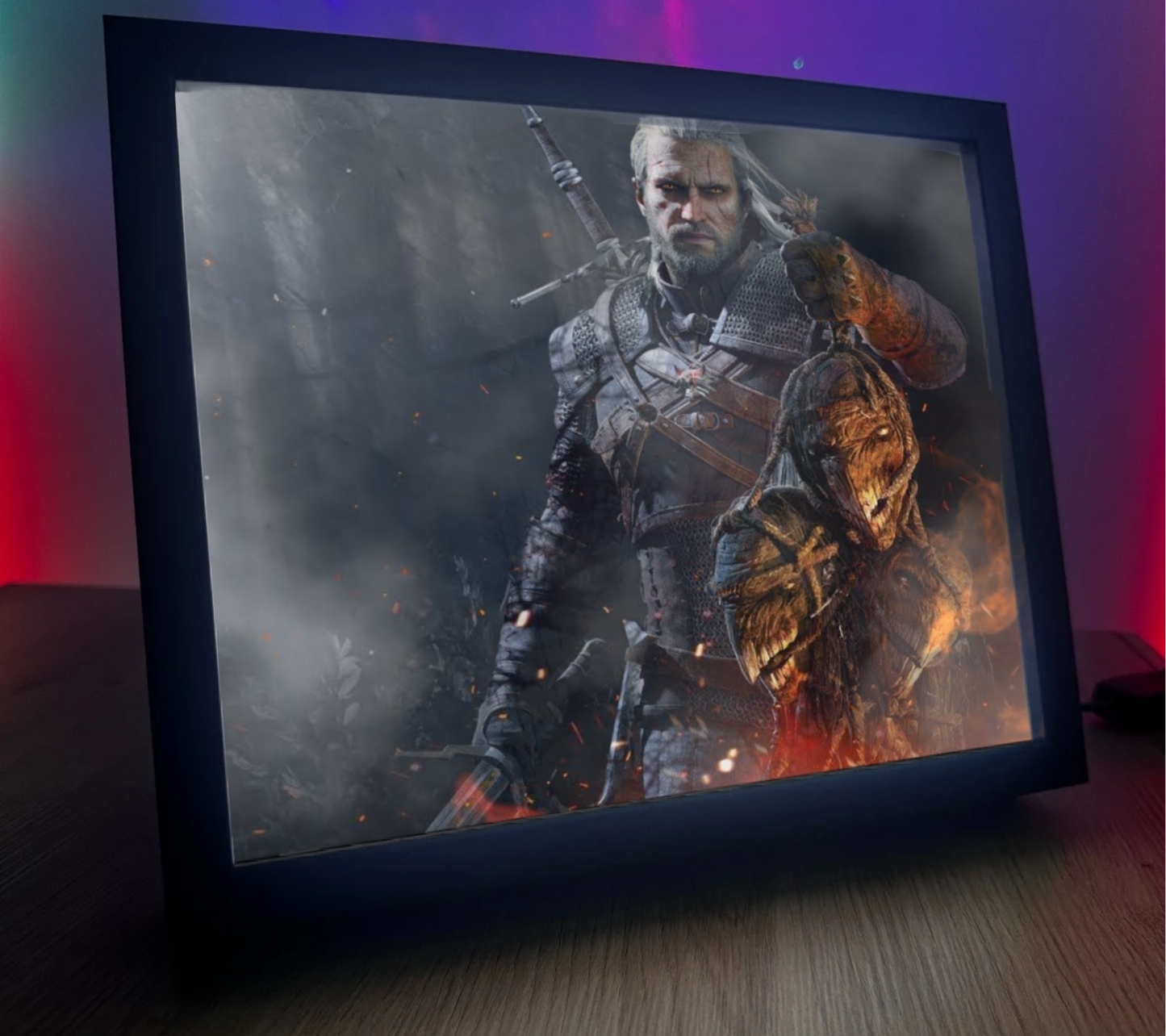Obrazo Lampka Wiedźmin The Witcher pomysł na prezent 18