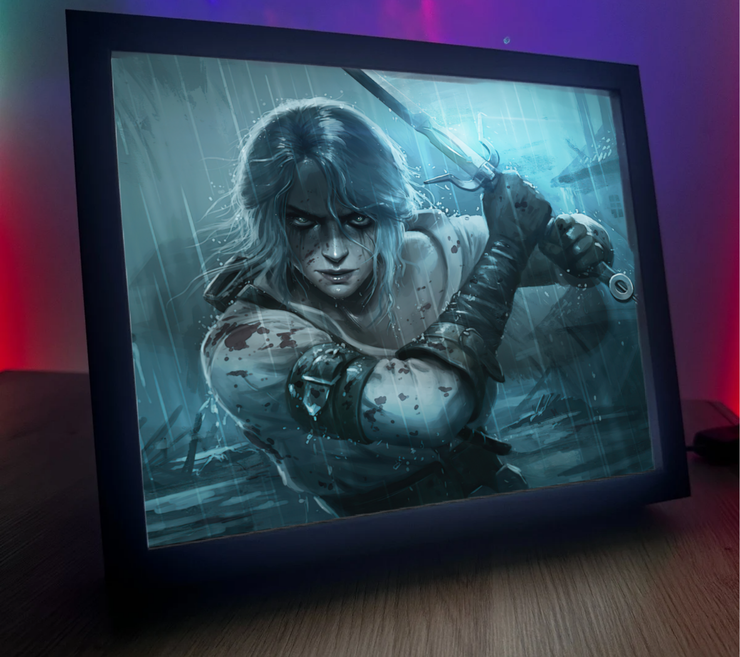 Obrazo Lampka Wiedźmin The Witcher pomysł na prezent 23