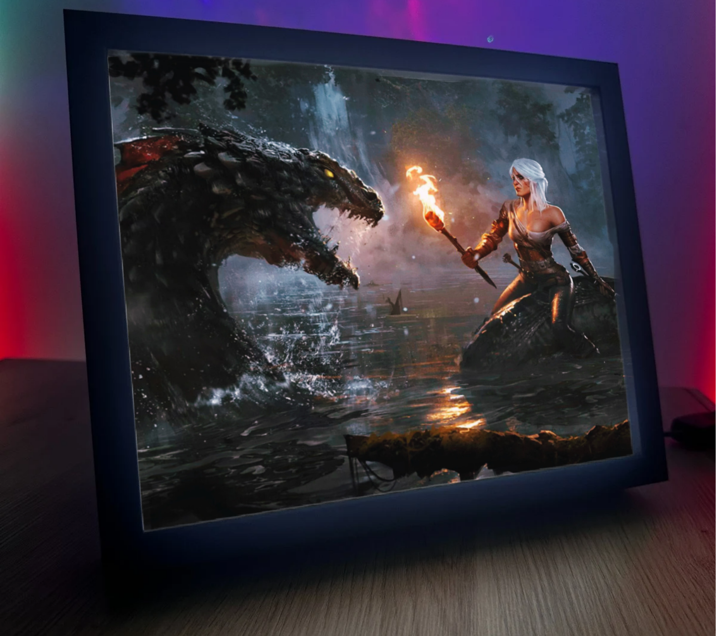 Obrazo Lampka Wiedźmin The Witcher pomysł na prezent 24