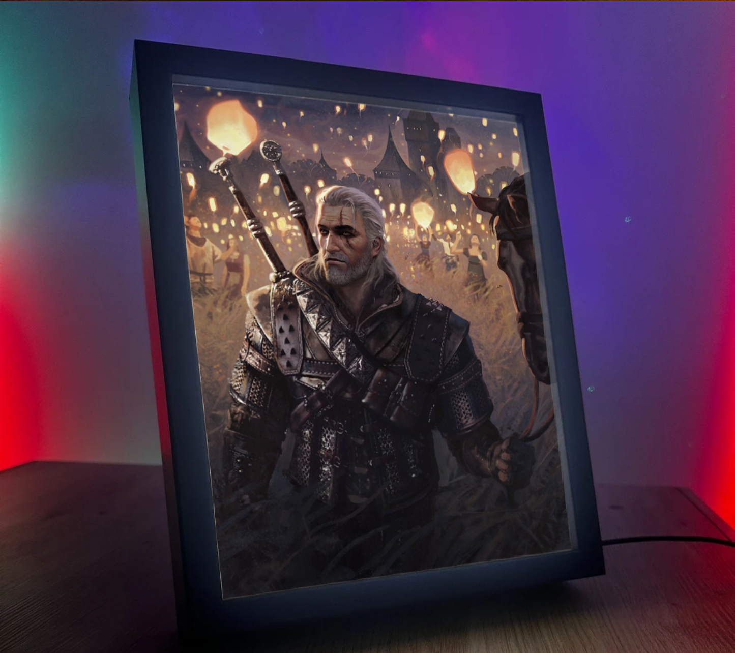 Obrazo Lampka Wiedźmin The Witcher pomysł na prezent 13