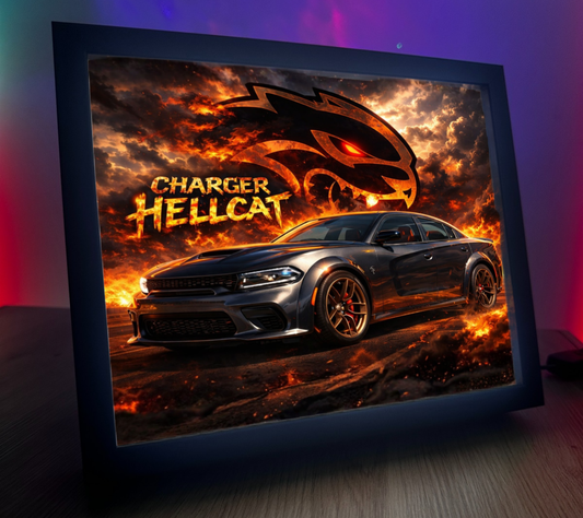 ObrazoLampka Dodge Charger HellCat 1