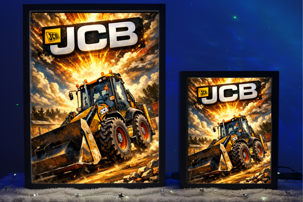Lampka Nocna ObrazoLampka na prezent Koparka JCB 1