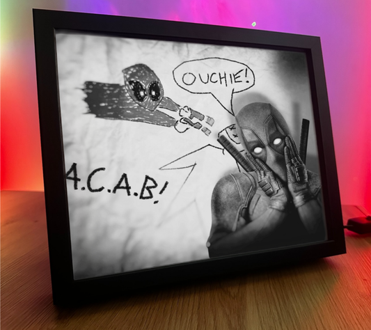 Obrazo-lampka Marvel Deadpool