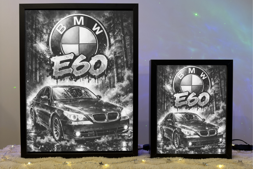 BMW E60 Butelkowa Zieleń Prezent Lampka Nocna ObrazoLampka 1