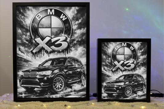 ObrazoLampka Prezent Lampka Nocna BMW X3 F25 Czarne 2