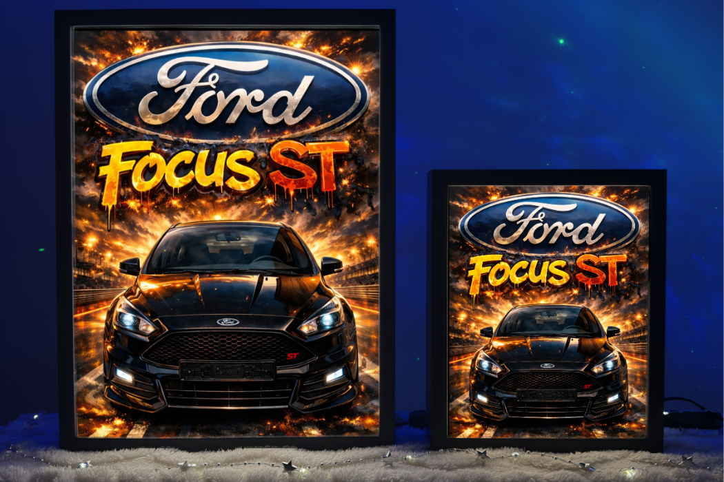 ObrazoLampka Prezent Lampka Nocna Plakat Ford Focus ST 1