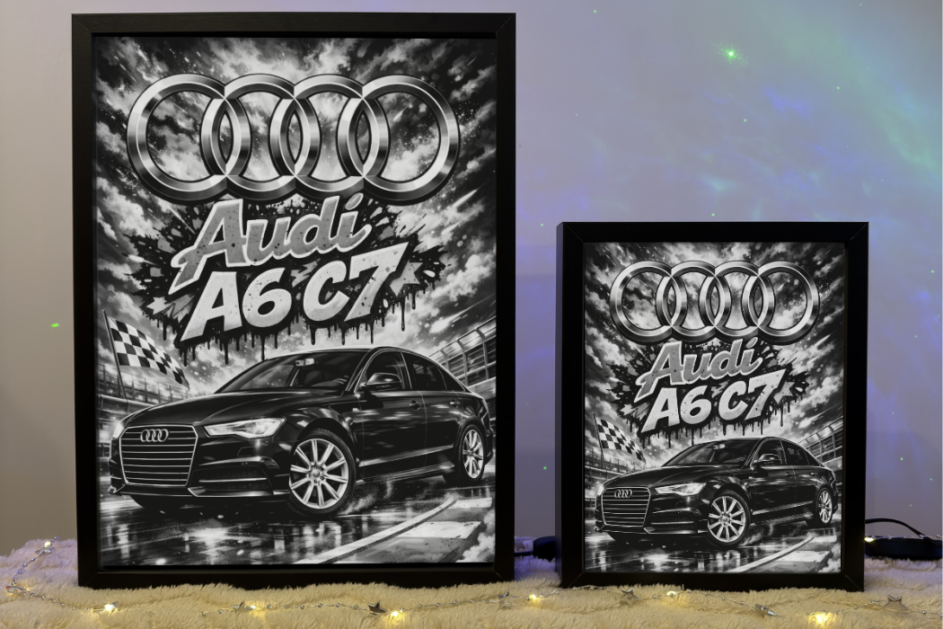 ObrazoLampka Prezent Lampka Nocna Audi A6 C7 Sedan Czarne 1