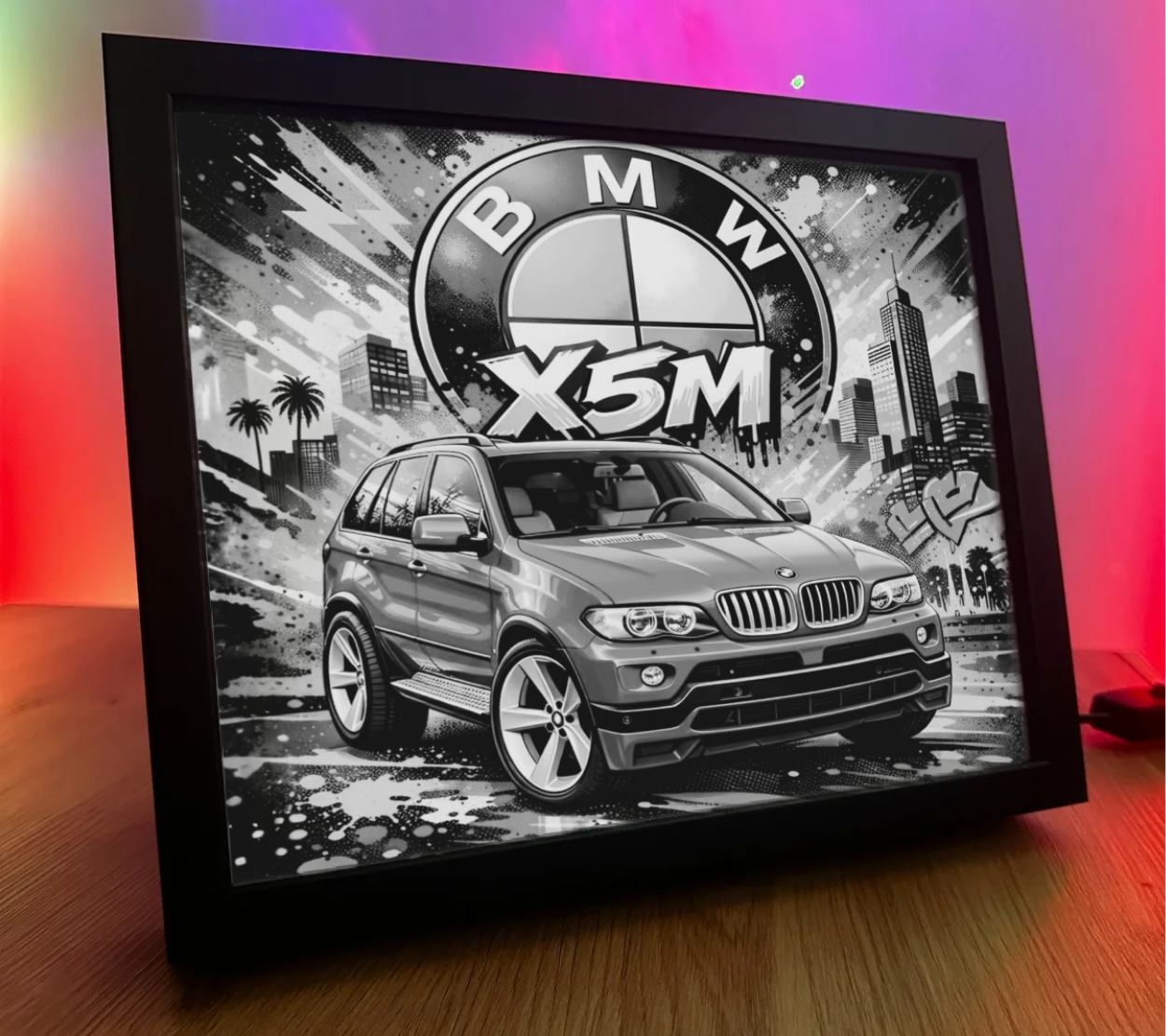 ObrazoLampka BMW X5M Czerwona 2
