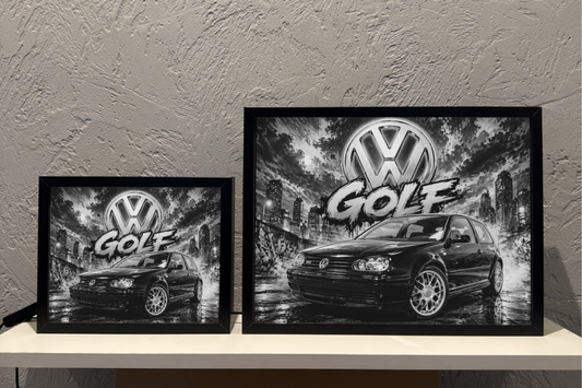 VW Golf 4 Czarny Lampka Nocna ObrazoLampka 2