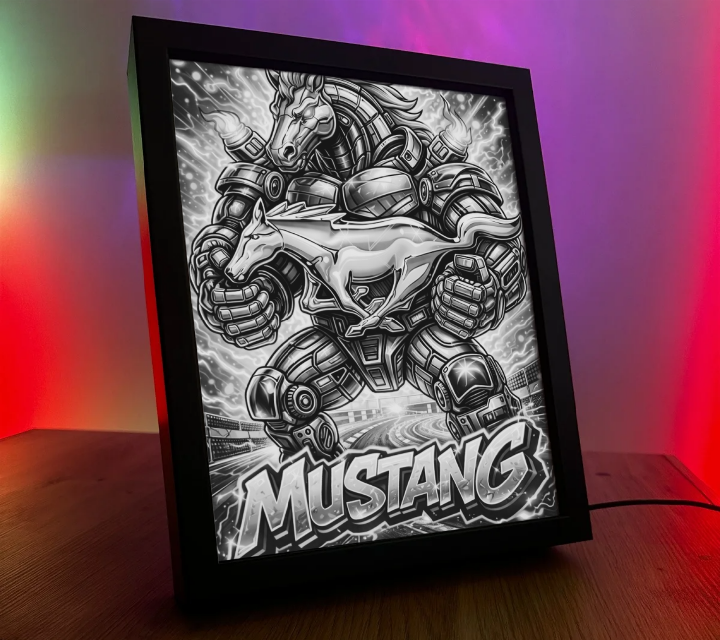 ObrazoLampka Logo Mustang 1