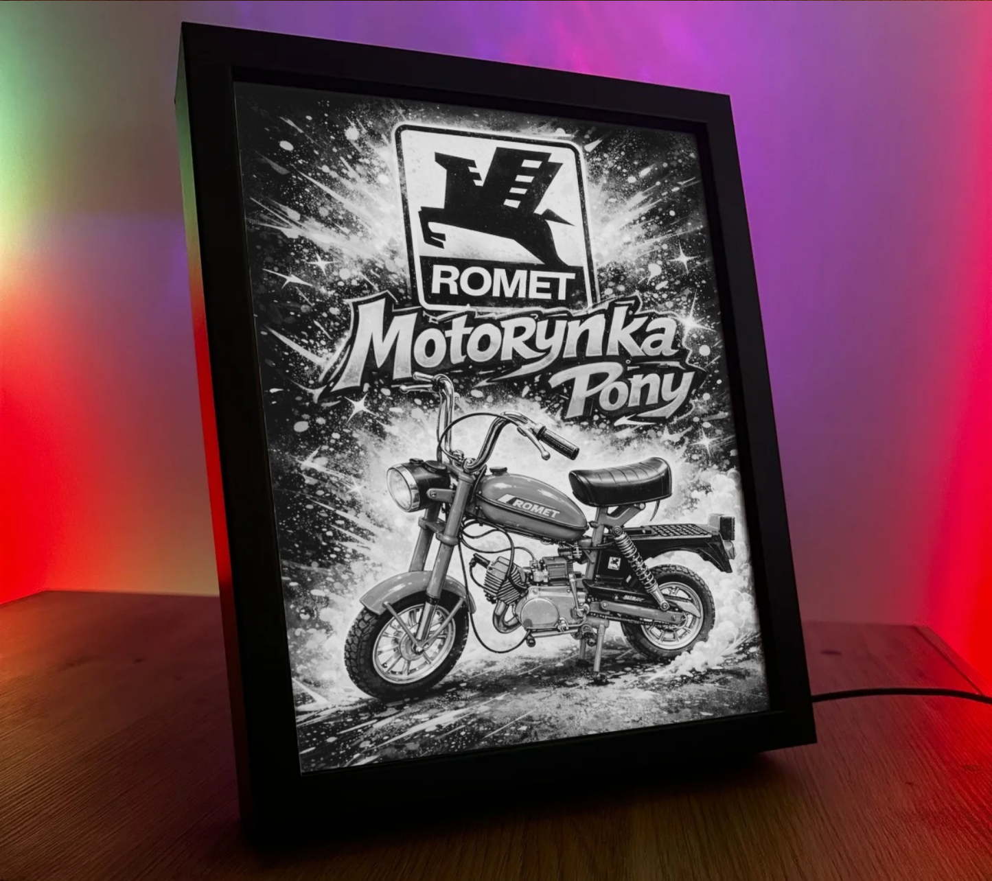 ObrazoLampka Romet Motorynka Pony Czerwona 1