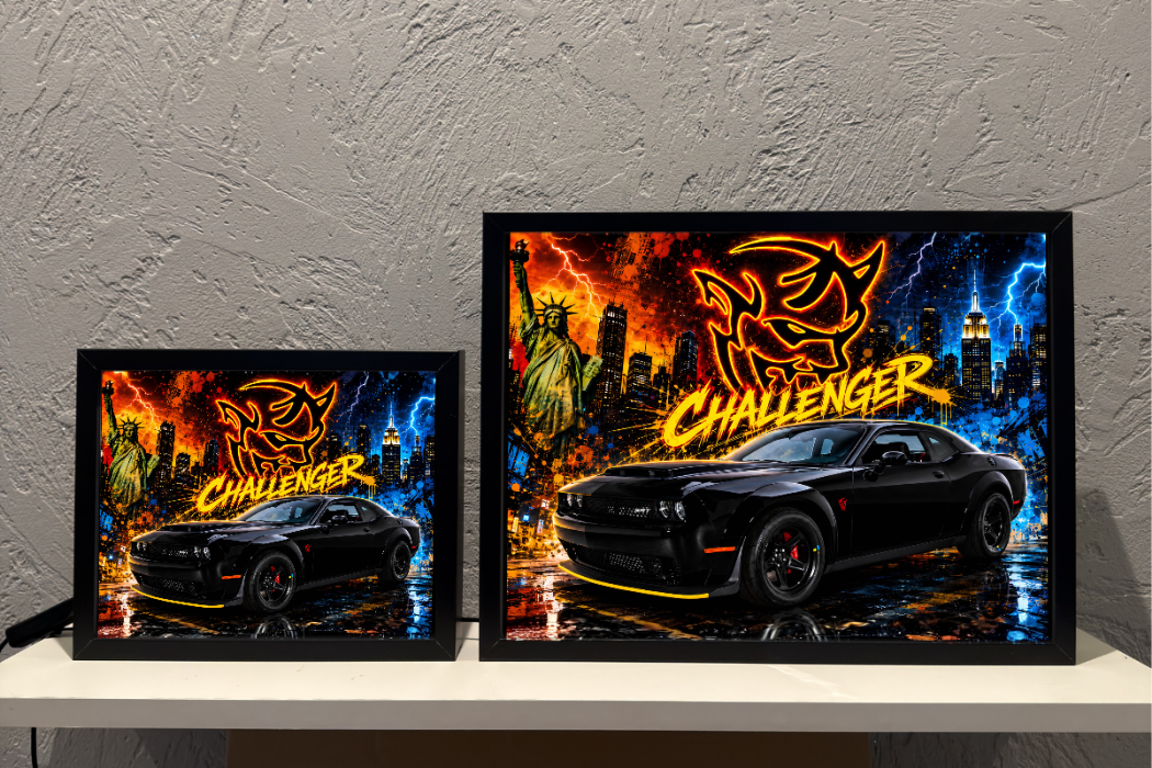 Dodge Challenger Demon Prezent dla Faceta Lampka Nocna ObrazoLampka 1