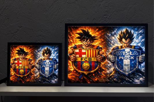 ObrazoLampka Prezent dla Kibica Borussia FC Barcelona Wisła Płock DragonBall