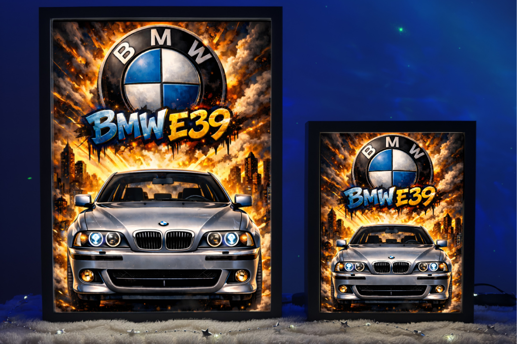 BMW E39 Srebrne Prezent Lampka Nocna ObrazoLampka 3