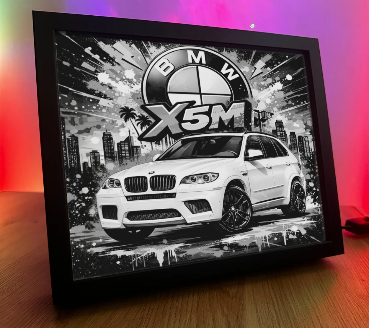 ObrazoLampka BMW X5M Biała 2