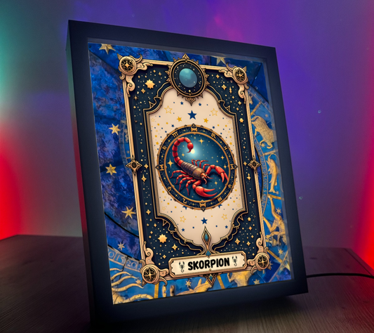 Obrazo Lampka Zodiak Skorpion