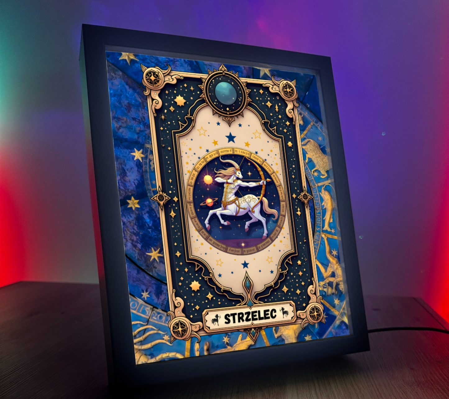 Obrazo Lampka Zodiak Strzelec