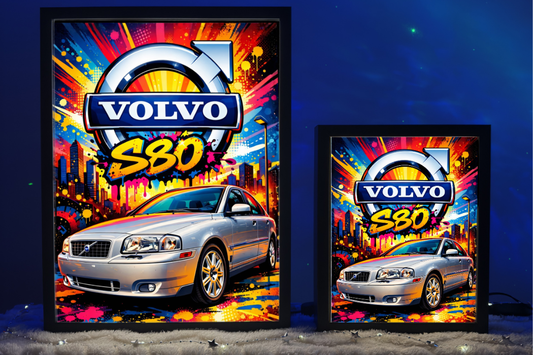 Volvo S80 Srebrne Prezent Lampka Nocna ObrazoLampka 1