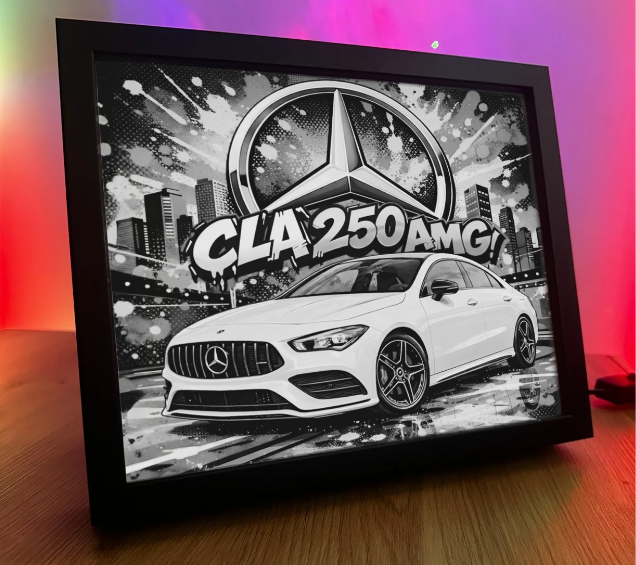 ObrazoLampka Mercedes CLA 250 AMG Biały 2