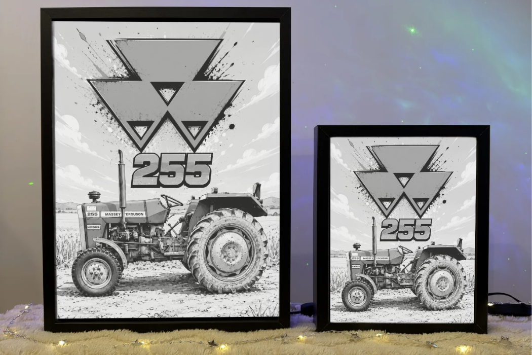 Traktor Massey Ferguson 255 Lampka Nocna Pomysł na Prezent Obrazolampka 1