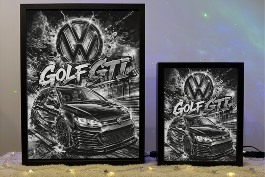 ObrazoLampka Prezent Lampka Nocna VW Golf GTI Czarny 1