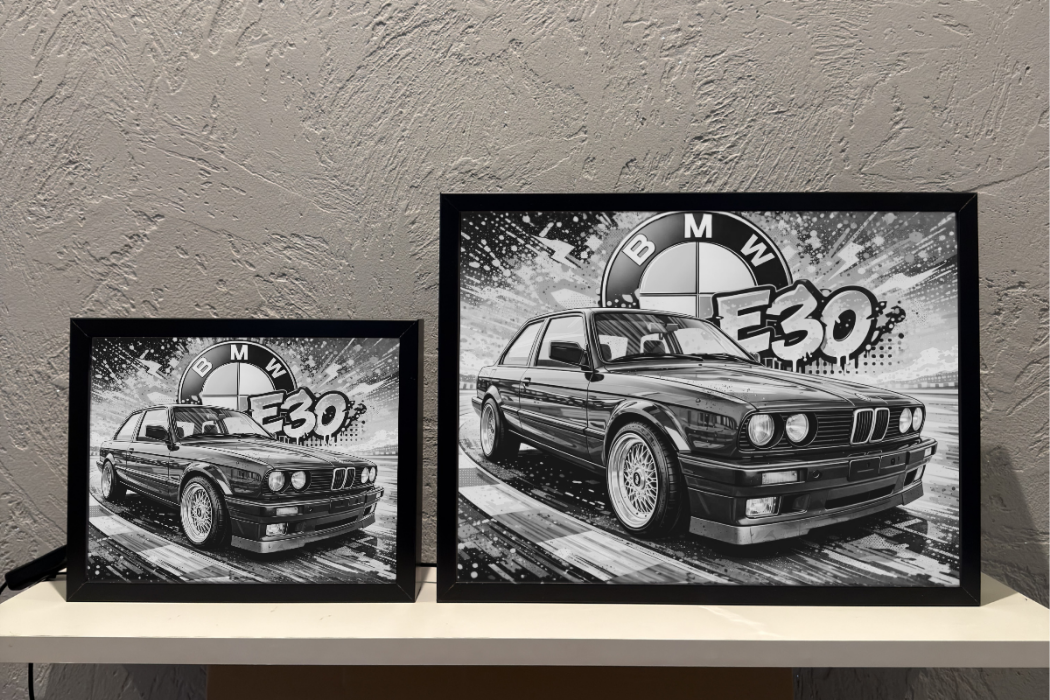 Lampka Nocna BMW E30 Coupe Obraz Podświetlany 1