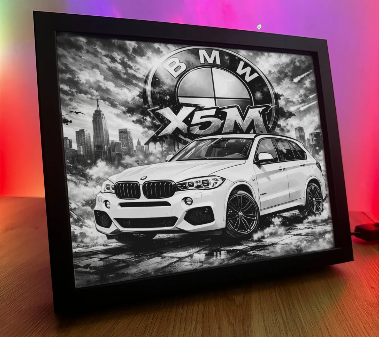 ObrazoLampka BMW X5M Biała 4