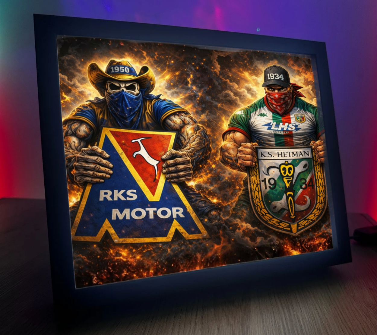Obrazo Lampka RKS Motor Lublin & KS Hetman Zamość 1